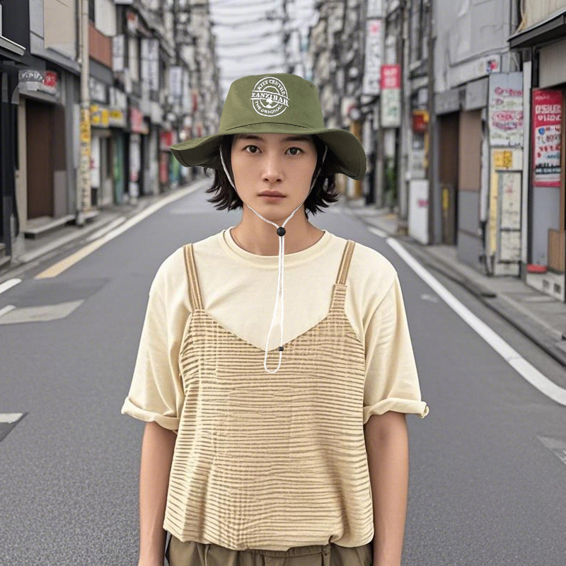 创艺兴定制立体刺绣渔夫帽遮阳帽多色可选