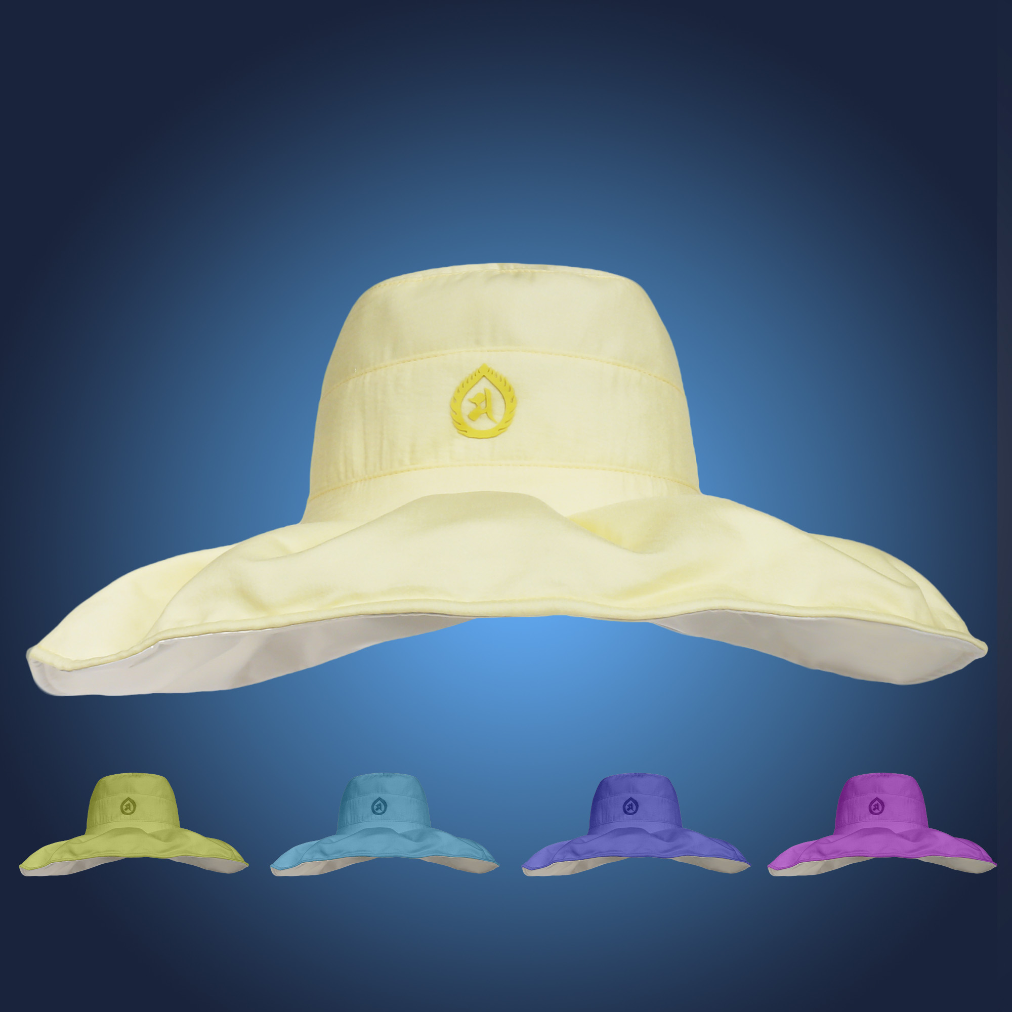 创艺兴定制立体刺绣渔夫帽遮阳帽多色可选